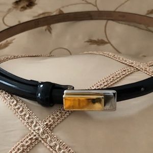 Skinny Black Belt by Talbots